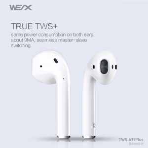 WEX -A11 Plus bezprzewodowe słuchawki słuchawki ucha typu 65292; bluetooth 5.0 słuchawki typu 2565292; TWS communis6528Prawdziwy bezprzewodowy stereotyp 65289; słuchawki słuchawkowe