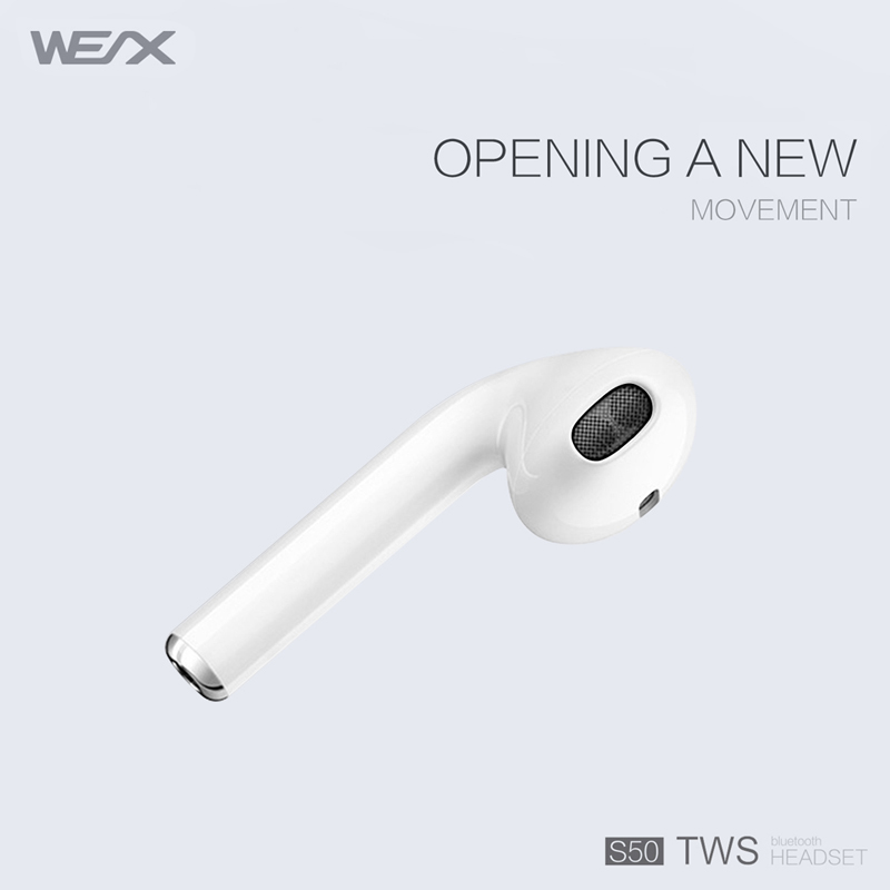 WEX S50 TWS Słuchawki, prawdziwe bezprzewodowe słuchawki stereo